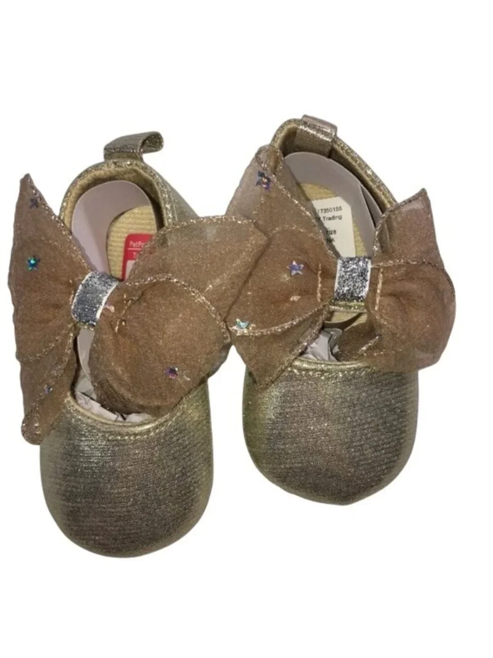 Pat Pat Baby Shoes Gold Size 3.5 NWT